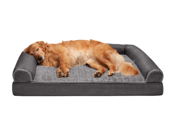 Sofa Dog Bed - Luxe Fur & Performance Linen - Image 27