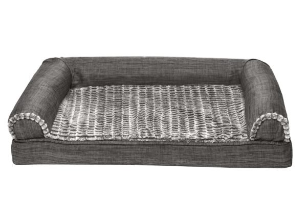 Sofa Dog Bed - Luxe Fur & Performance Linen - Image 23