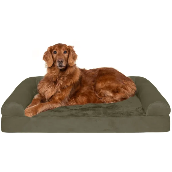 Sofa Dog Bed - Faux Fur & Velvet - Image 37